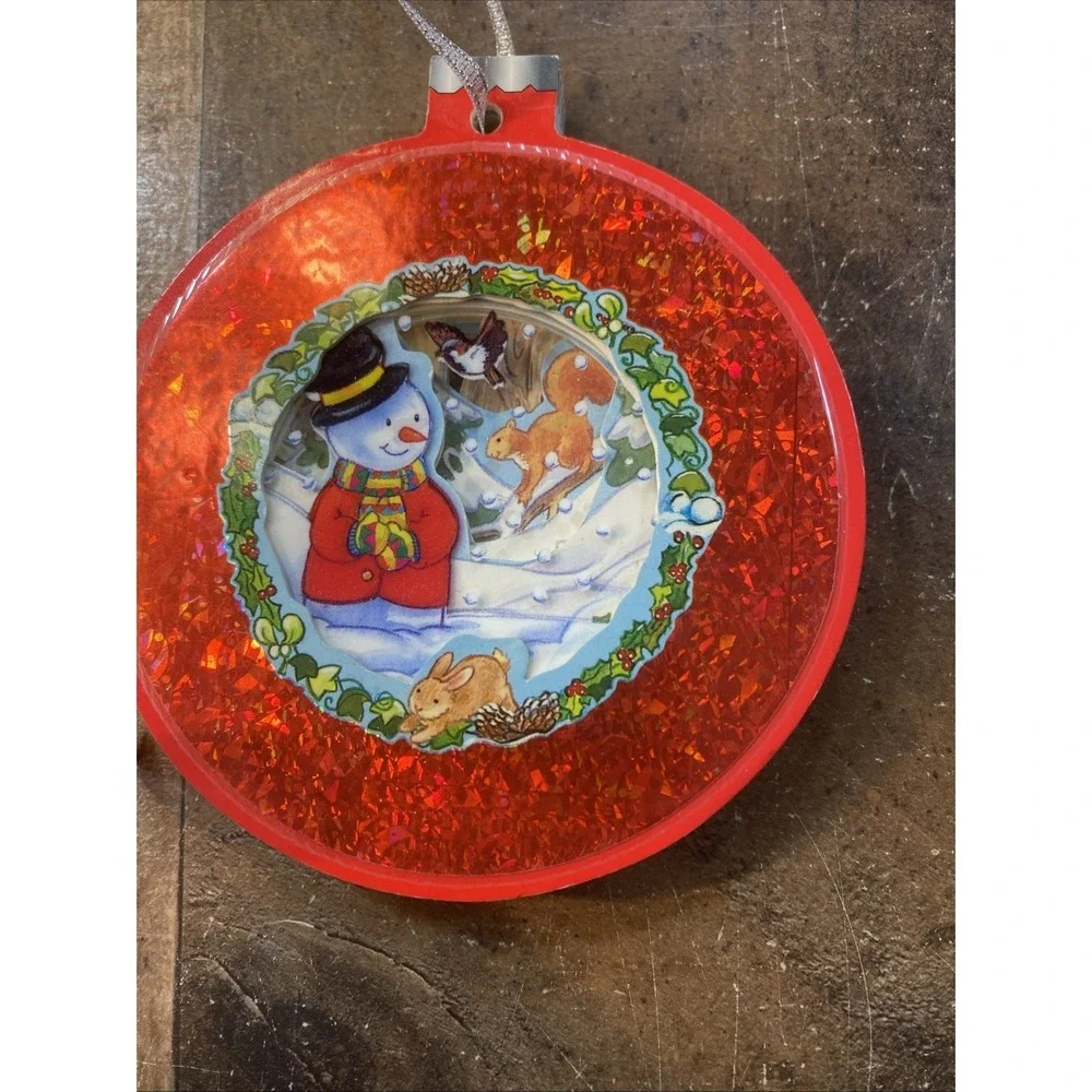 Lot of 3 Vintage Christmas Books 2 Ornaments Window 1996 & 2000 Santa‎ Backpack